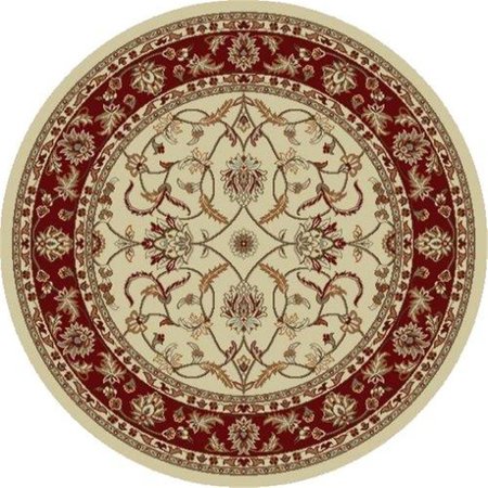 CONCORD GLOBAL 5 ft. 3 in. Chester Sultan - Round, Ivory 97520